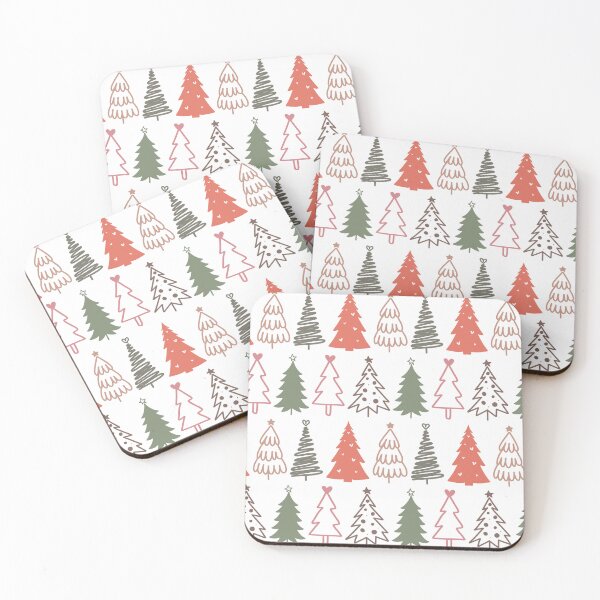 Item preview, Pretty & Festive Christmas Trees Repeated Pattern - Fall Colors designed and sold by PearlMoonGrapes.