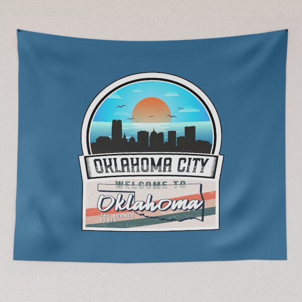 Item preview, Oklahoma City, Welcome to Oklahoma, The Sooner State | Oklahoma State and Cities Series -26 designed and sold by WorldStateArt.