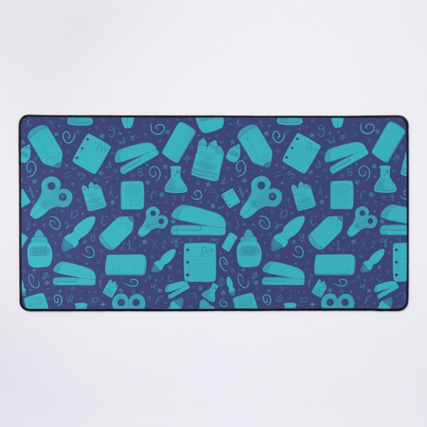 Item preview, School Supplies Endless Pattern Two Tone Neon Purple Aqua  designed and sold by quirkycounselor.