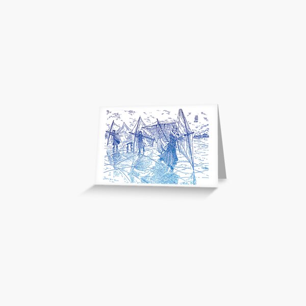 Ladies Skate Sailing Greeting Card