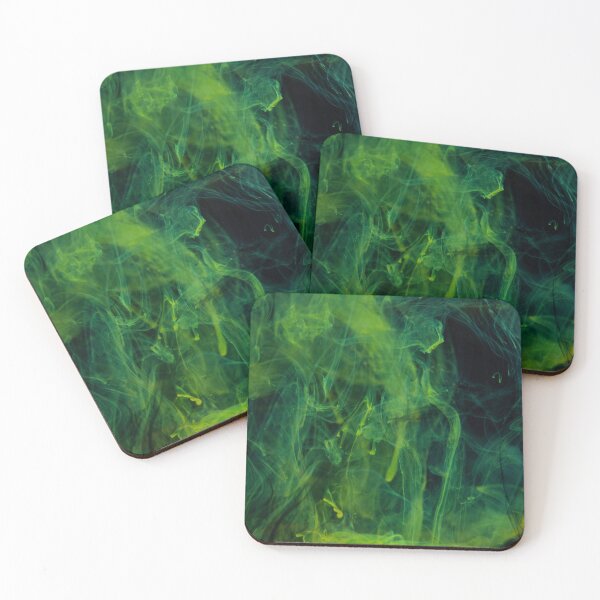 Item preview, Green Abstract Smoke designed and sold by Ninjakandy.