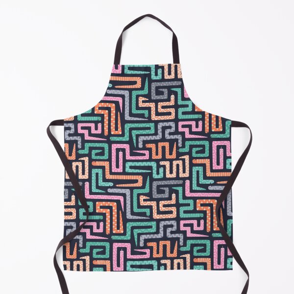 Item preview, Retro Snakes in a Maze designed and sold by Portia Monberg.