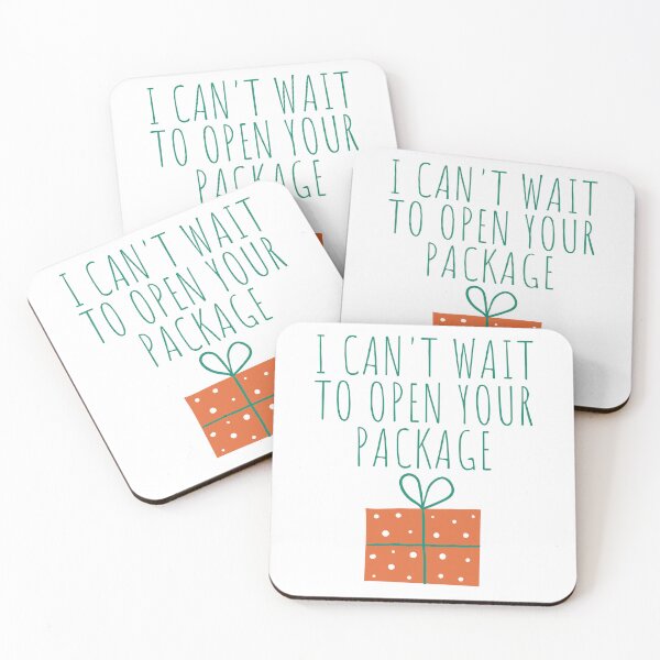 Item preview, Christmas Humor. Rude, Offensive, Inappropriate Christmas Card. I Can't Wait To Open Your Package Green designed and sold by That Cheeky Tee.
