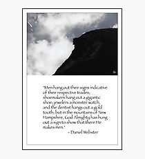 Daniel Websters Words Photographic Print