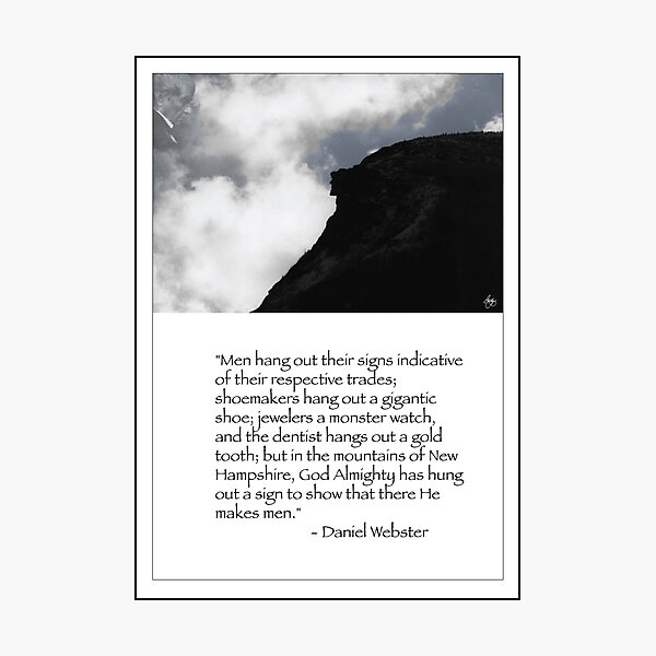Daniel Websters Words Photographic Print