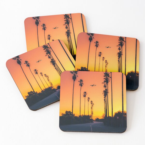 Item preview, AVIATION #35 - Airliner Over Palm Trees During Golden Sunset designed and sold by DEL-Productions.