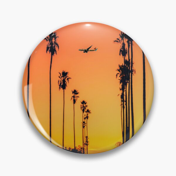 Item preview, AVIATION #35 - Airliner Over Palm Trees During Golden Sunset designed and sold by DEL-Productions.