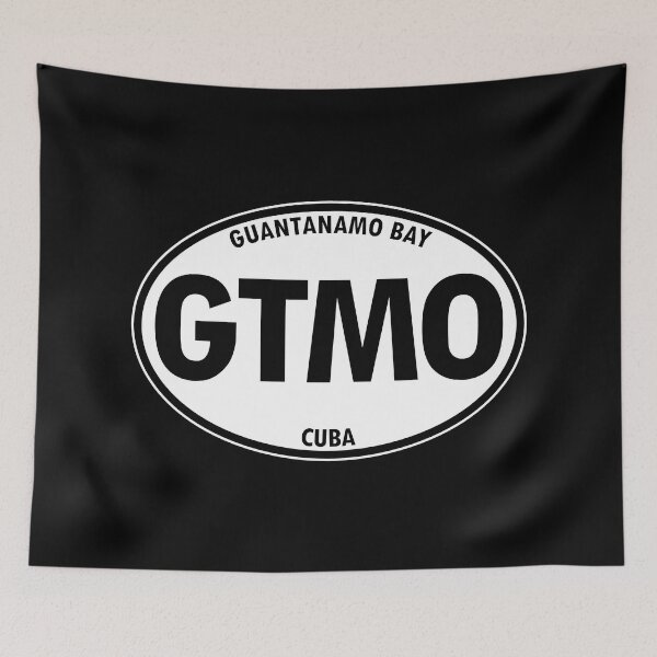 Item preview, GTMO - Naval Station Guantanamo Bay, Cuba Oval Travel Sticker designed and sold by BBTravels.
