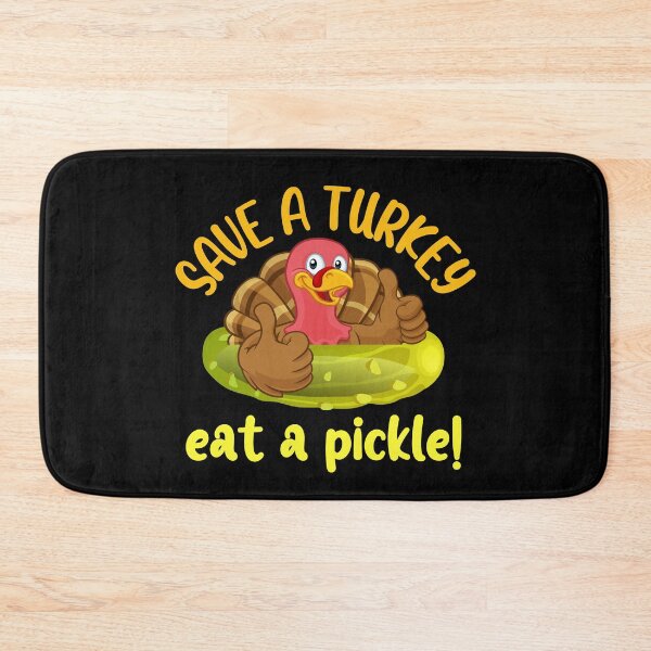 Item preview, Save a turkey eat a pickle - funny Thanksgiving designed and sold by EvergreenWhimsy.