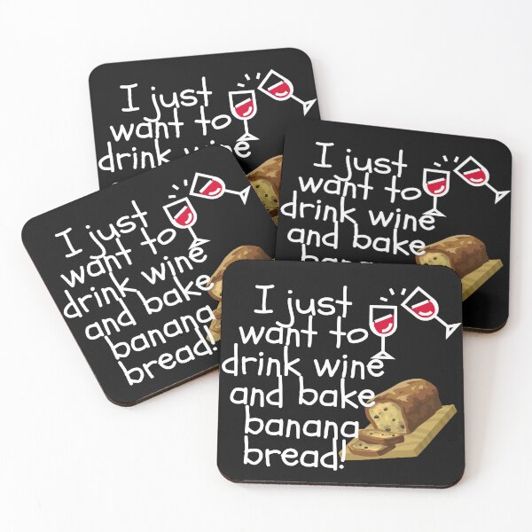 Item preview, I just want to drink wine and bake banana bread,  funny thanksgiving dinner shirt designed and sold by Pugnaciousprint.