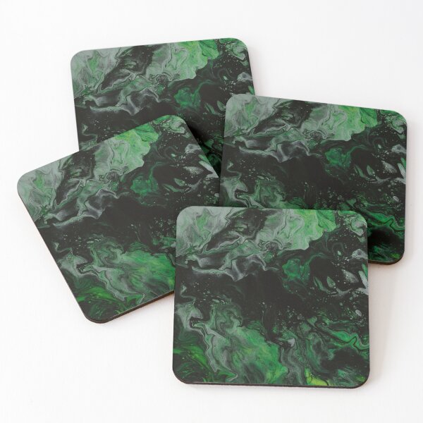 Item preview, Dark Green Abstract Painting designed and sold by Ninjakandy.