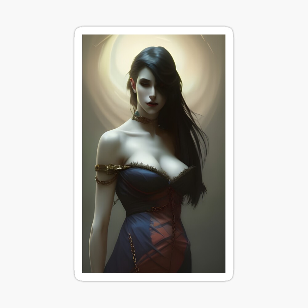 Beautiful Sexy Gothic Brunette Vampire