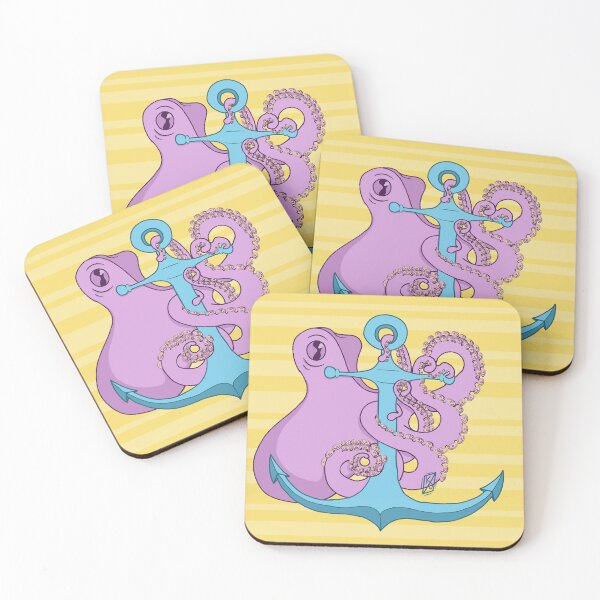 Item preview, Purple Octopus and Anchor  designed and sold by Krystal  Thomas.