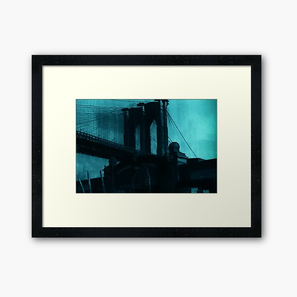 Brooklyn Bridge, Pier 21 Reworked No. 15, Series 4f Framed Art Print