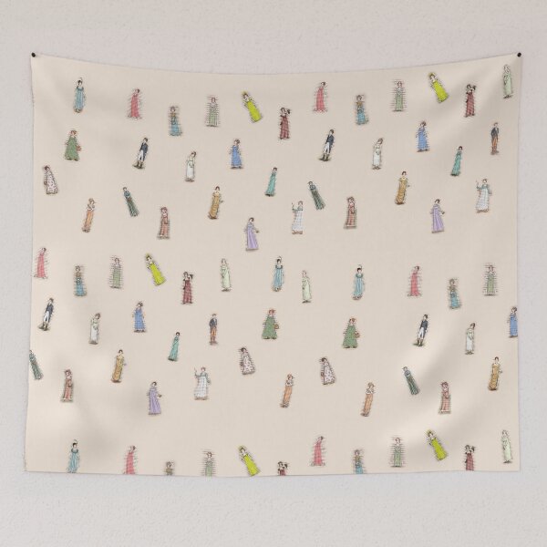 Item preview, Austen Characters - peach designed and sold by Jess Purser.