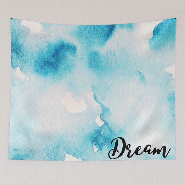 Item preview, Dream Blue Watercolor designed and sold by SquishStitches.