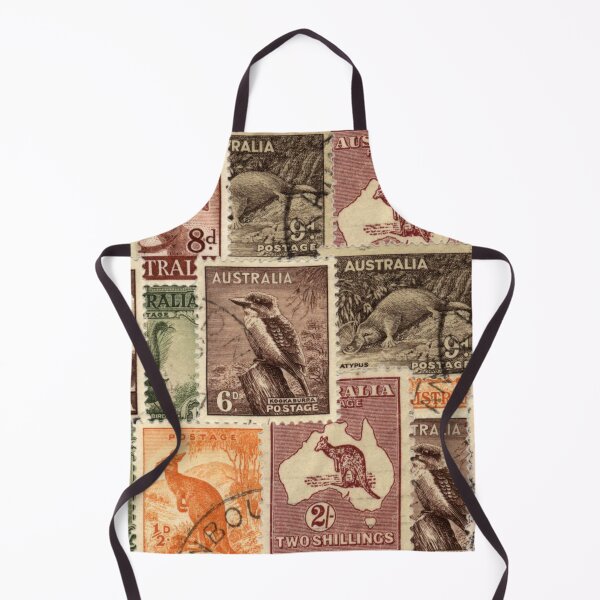 Item preview, Vintage Australian Postage Stamps Collection designed and sold by NaturePrints.