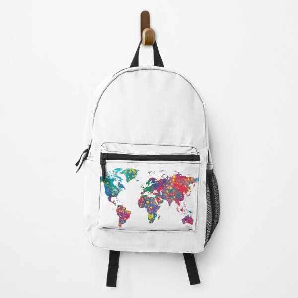 Item preview, World Map Splatter Colorful designed and sold by ArlacV.