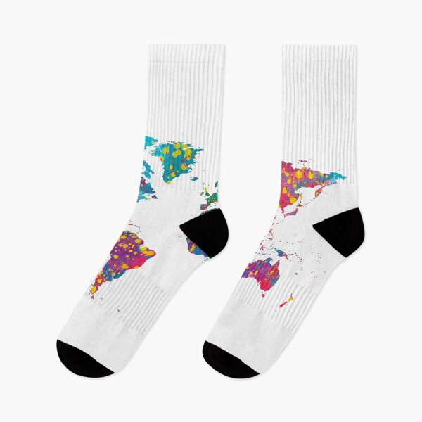 Item preview, World Map Splatter Colorful designed and sold by ArlacV.