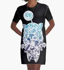 Moogle-verse (blue) Graphic T-Shirt Dress