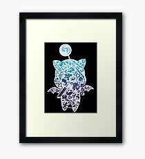 Moogle-verse (blue) Framed Print