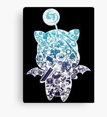 Moogle-verse (blue) Canvas Print