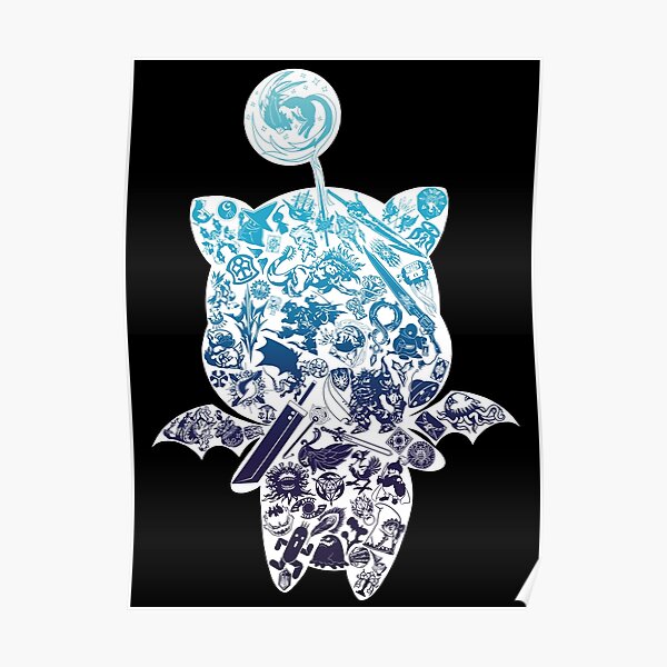 rempli de nombreux symboles et icônes différents de la série Final Fantasy. Reconnaissez-vous tout? :)
Je veux offrir autant de couleurs que possible aux chemises Poster