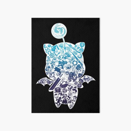 Moogle-verse (blue) Art Board Print