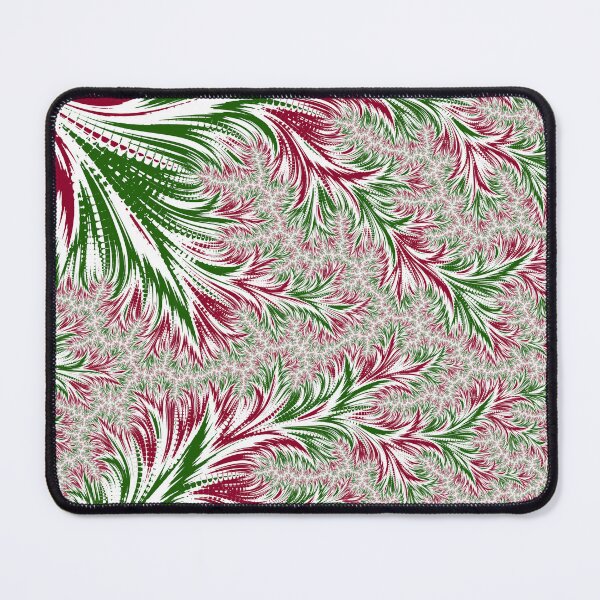 Item preview, Groovy Funky Psychedelic Trippy Vibrant Red and Green Christmas Fractal Abstract Digital Art designed and sold by Kaleiope Studio.