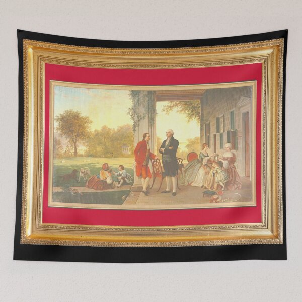 Item preview, WASHINGTON AND LAFAYETTE AT MOUNT VERNON 1784 designed and sold by PatriotQuotes.