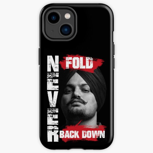 Never Fold Never Back Down Sidhu Moosewala iPhone Tough Case