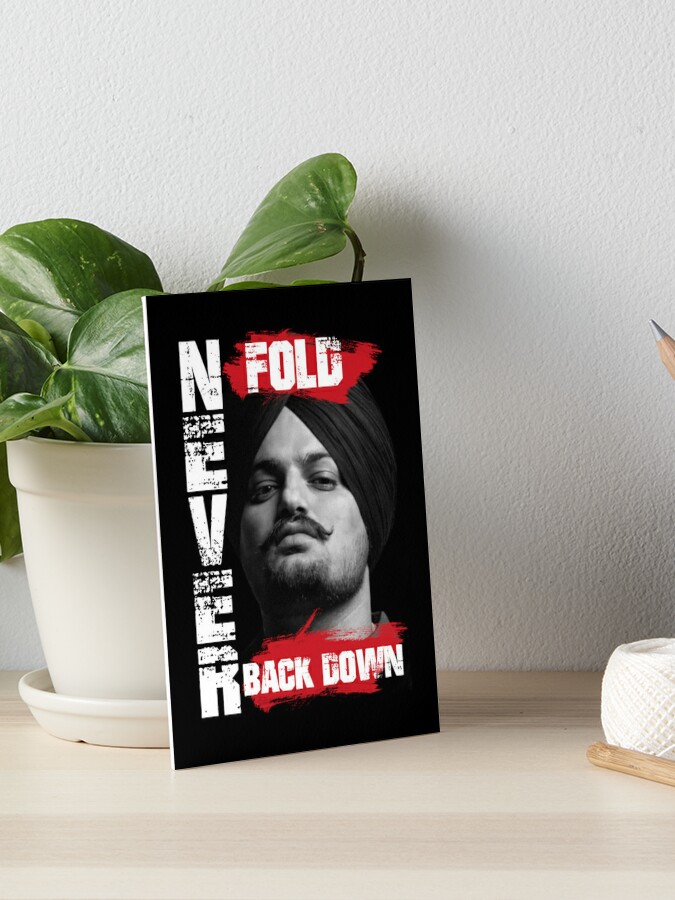Sidhu Moose Wala - Never Fold, Never Back Down Photographic Print for Sale  by j creations