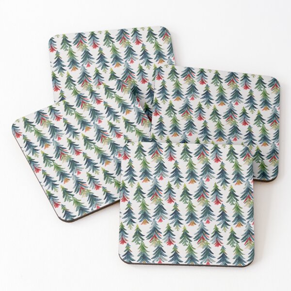 Item preview, Watercolor Christmas Trees designed and sold by cardinalhill.