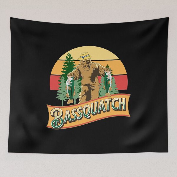 Item preview, Bassquatch Funny Bass Fishing Men Women designed and sold by JG0024.