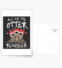All of the Otter Reindeer Postcards
