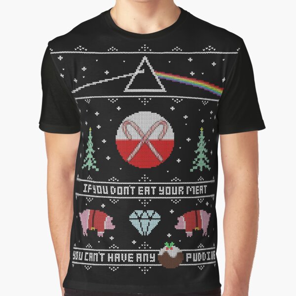 Hey Yule - Pink Christmas Graphic T-Shirt