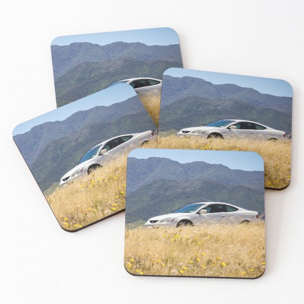 Item preview, White Sport Car Mountain Background Close Up designed and sold by KarenWoodArt.