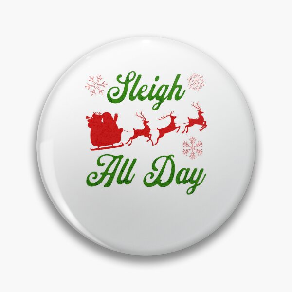Item preview, Sleigh All Day Christmas, Red Green and White, Snowflakes designed and sold by artfulnotebook.