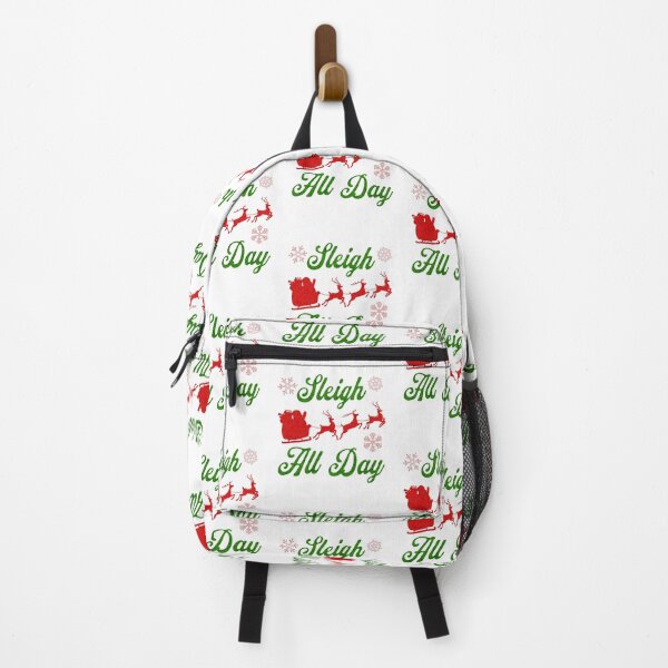 Item preview, Sleigh All Day Christmas, Red Green and White, Snowflakes designed and sold by artfulnotebook.