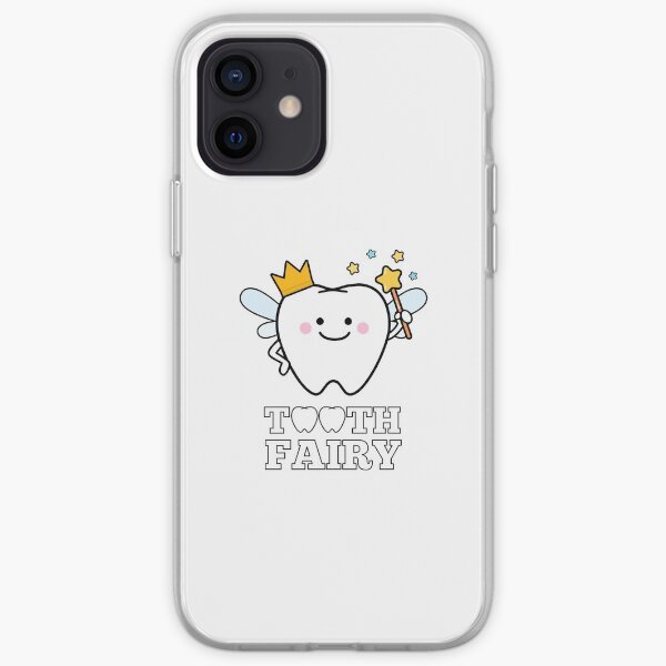 Regalo mágico mágico de la diversión mágica de la vara mágica de la hada de los dientes Funda blanda para iPhone
