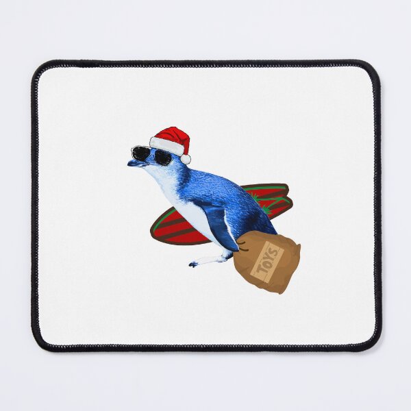 Item preview, Little Blue Penguin Surfing Santa designed and sold by SBPenguins.