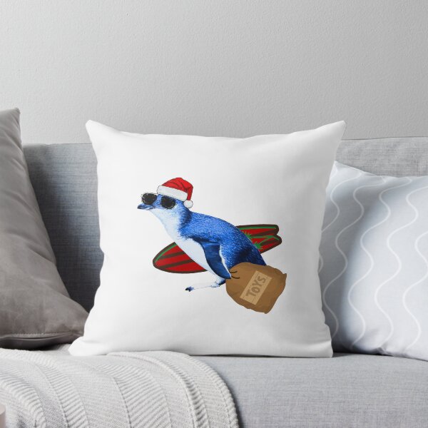 Item preview, Little Blue Penguin Surfing Santa designed and sold by SBPenguins.