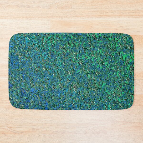 Item preview, Shimmering Blue and Green Botanical Jacquard Plate designed and sold by fatenanwar.
