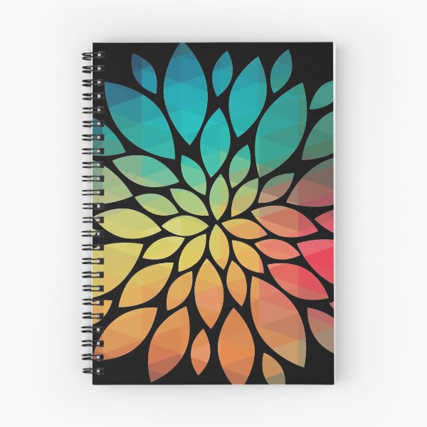 Item preview, Rainbow abstract flower design 06 designed and sold by AdiDsgn.