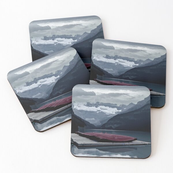 Item preview, Lake Louise Canoes in Abstract designed and sold by nbrandsberg.