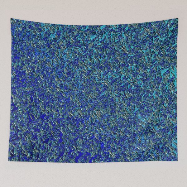 Item preview, Shimmering Blue Botanical Jacquard Plate designed and sold by fatenanwar.