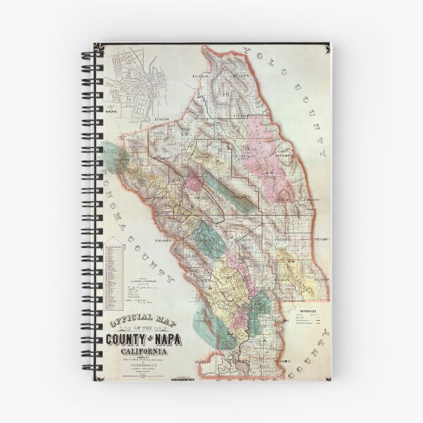 Item preview, Napa County California Map  1895 designed and sold by Daniel Hagerman.