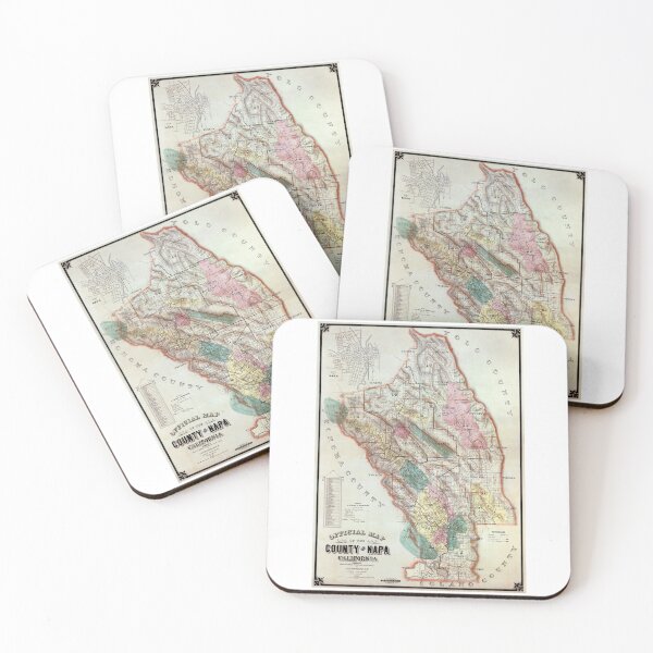 Item preview, Napa County California Map  1895 designed and sold by Daniel Hagerman.