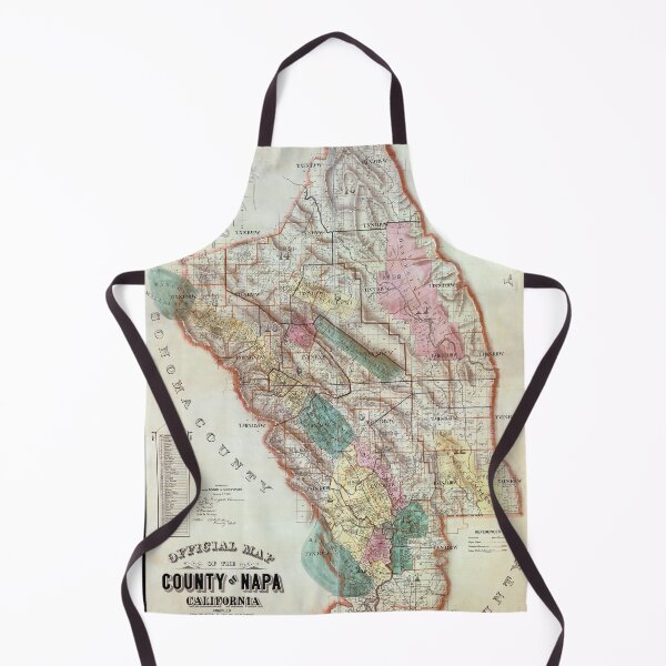 Item preview, Napa County California Map  1895 designed and sold by Daniel Hagerman.