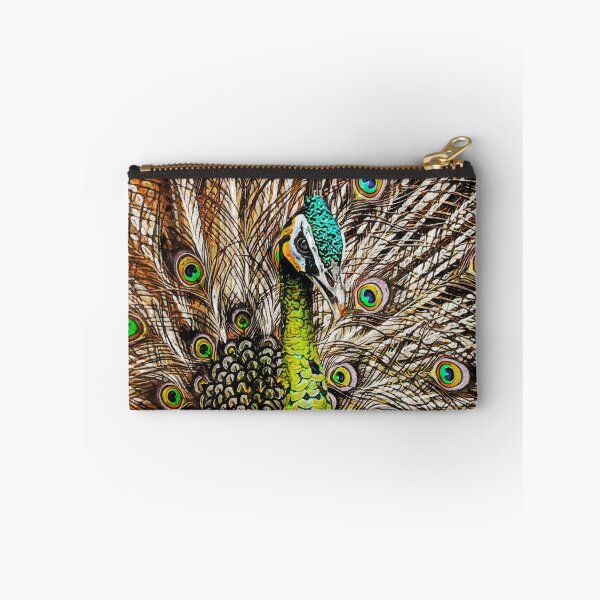 Item preview, The Green Peafowl Oil Paint, Cute Oil Paint Green Peacock, Indonesian Peafowl, Pavo Muticus Portrait designed and sold by Paintcorner.